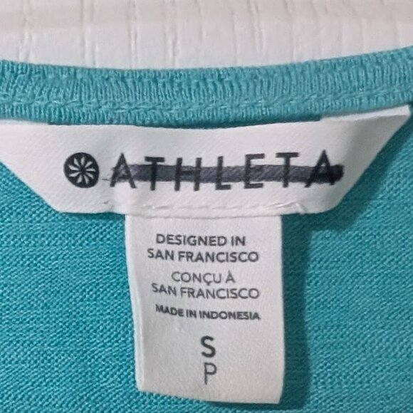 NEW! Athleta | Breezy Wrap Tank In Gulf Green - Picture 4 of 7